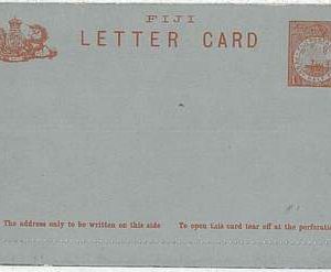 28104 -  FIJI -  POSTAL STATIONERY - HIGGINGS & GAGE #8
