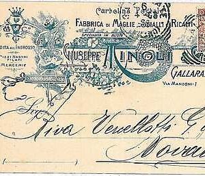 26435 CARTOLINA d'Epoca - VARESE : GALLARATE - PUBBLICITARIA 1906