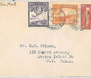 28499- ANTIGUA - POSTAL HISTORY  -  AIRMAIL COVER from ST JHON'S to USA