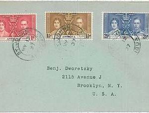 28500 - ANTIGUA - POSTAL HISTORY  -  FDC COVER 1937 Coronation of King George VI