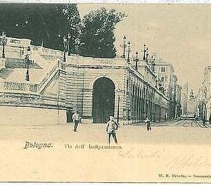 27913  CARTOLINA d'Epoca BOLOGNA  - VIA DELL'INDIPENDENZA 1906