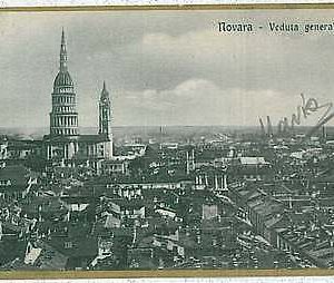 27467  CARTOLINA d'Epoca - NOVARA Città : PANORAMA  1919