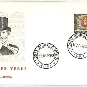 ai3594 - ITALY - POSTAL HISTORY - Cover - Music - 1963 VERDI