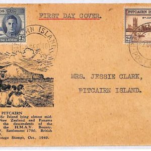 ai1655 - PITCAIRN Islands -  POSTAL HISTORY - FDC Cover 1946 ROYALTY coronation