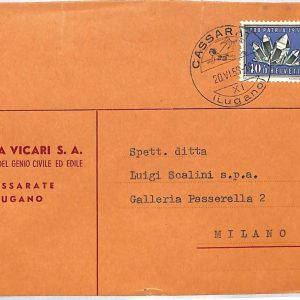 ai3550 -  SWITZERLAND - POSTAL HISTORY - COVER - Minerals - 1958  Pro Patria