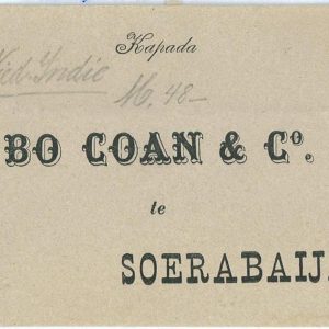93496 - DUTCH INDIES Indonesia - POSTAL HISTORY: STATIONERY CARD  Stamped Reply