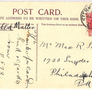 ai1674 - CAPE of GOOD HOPE -  Postal History - POSTCARD to USA 1907 - STERSKROOM