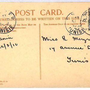 ai1678 - TRANSVAAL South Africa - Postal History - POSTCARD sent to Tunisia 1910