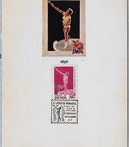 big014 - BRAZIL -  ORCHIDS  SPORTS : special FDC MAXIMUM CARD 1959