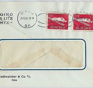 58357 -  NORWAY - POSTAL HISTORY: COVER  1961 - SPORT : SKIING