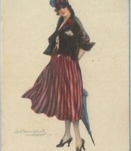 76959 - 1918 VINTAGE POSTCARD - Glamour, Ladies, ARTIST SIGNED: Bompard S.