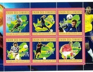 A0379 - COMORES - MISPERF 2010  SHEET:  Football   SOUTH AFRICA WORLD CUP