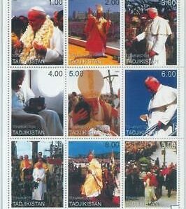 M1892 - TAJIKISTAN, 1999 MINIATURE SHEET: Pope John Paul II, Vatican