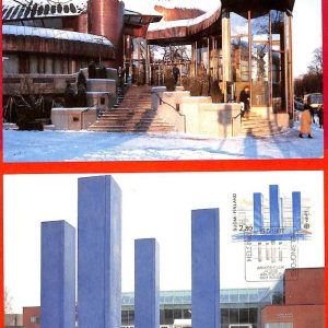 aa3212  - FINLAND  - set of 2  MAXIMUM CARD - 1987  EUROPA  Architecture