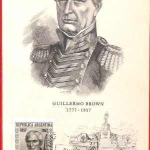 aa3243 - ARGENTINA - POSTAL HISTORY: MAXIMUM CARD 1957  Guillermo Brown NAVY