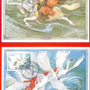 aa3210 - IRELAND - POSTAL HISTORY -  2  Maximum Cards: Birds EUROPA CEPT 1997