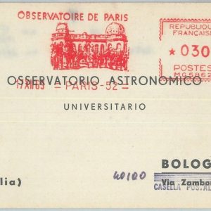 82821 -  FRANCE  - Postal History - Postmark on CARD - SPACE  Observatory 1969