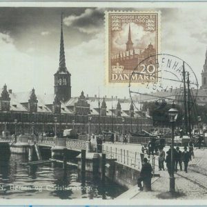 89883 -  DENMARK - Postal History - MAXIMUM CARD -  1950'S  ARCHITECTURE