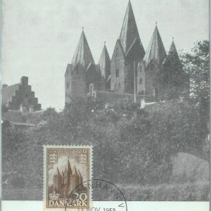 89884 -  DENMARK - Postal History - MAXIMUM CARD -  1953   ARCHITECTURE