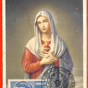 aa3258 -  BRAZIL  - POSTAL HISTORY -  MAXIMUM CARD 1961 Religion MADONNA