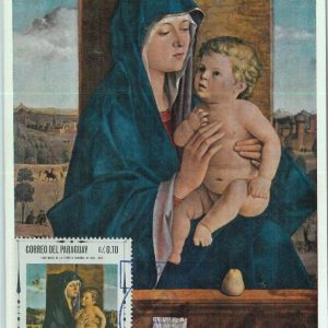 90276  - PARAGUAY - FDC   MAXIMUM CARD -  ART Religion 1970  Giovanni Bellini
