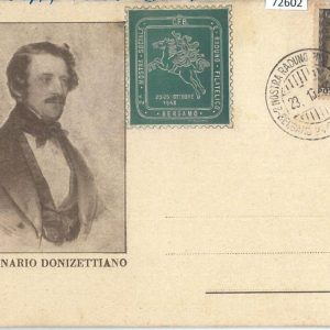 72602  - ITALY  - FDC MAXIMUM CARD 1949 - Donizetti MUSIC
