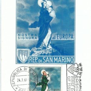 68933 - SAN MARINO -  MAXIMUM CARD   -  EUROPA   1966
