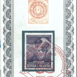 72874 - ARGENTINA - Postal History - MAXIMUM CARD -  Stamps 1950