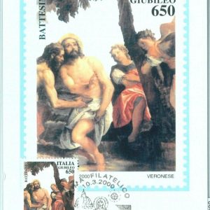 68699 - ITALY - Postal History - MAXIMUM CARD 2000 -  CHRISTMAS Religion
