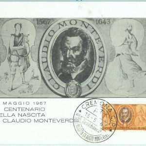 68722 - ITALY - Postal History - MAXIMUM CARD 1967  - MUSIC Violin