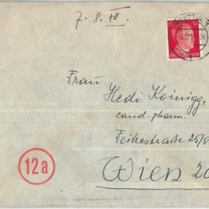 70040 - GERMANY Poland - POSTAL HISTORY -   COVER from STETTIN to AUSTRIA 1944