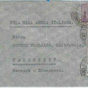 73781 - BRAZIL - POSTAL HISTORY -  COVER to DENMARK - LATI  flight  1940'S
