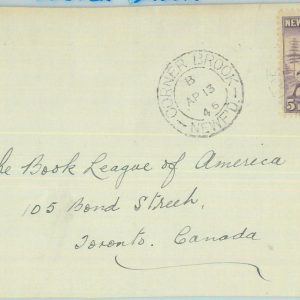 83295 -  NEWFOUNDLAND - POSTAL HISTORY:  Cover to CANADA 1946   CORNER BROOK