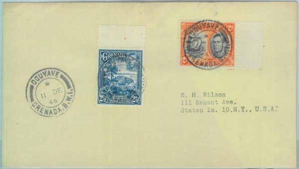 83340 - GRENADA - Postal History -  COVER  to USA 1946 : GOUYAVE