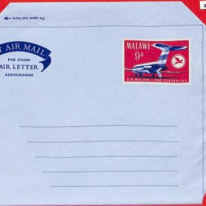 aa2306  -  MALAWI  - Postal HISTORY -  STATIONERY Aerogramme COVER