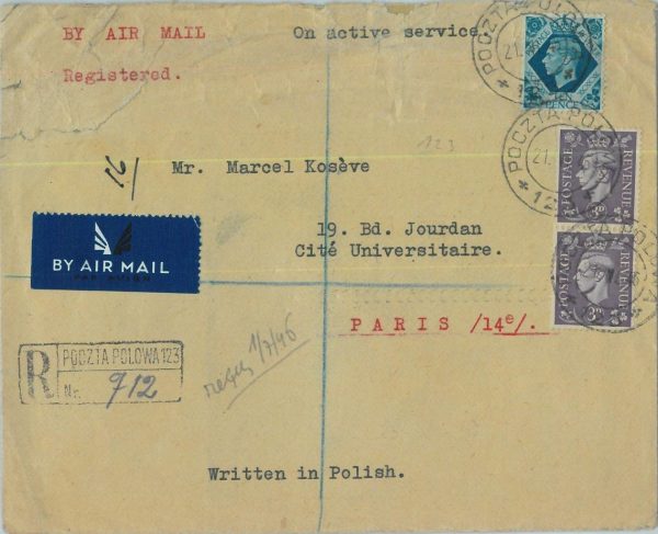 95341 - ITALY  - POSTAL HISTORY - COVER - POLISH TROOPS Anders' Army 1946