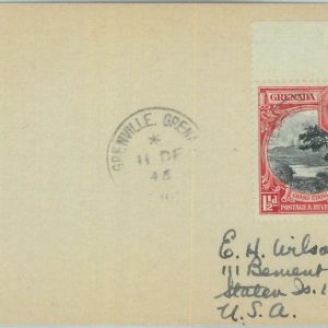 83335 - GRENADA - Postal History -  CARD to USA 1946 : Grenville
