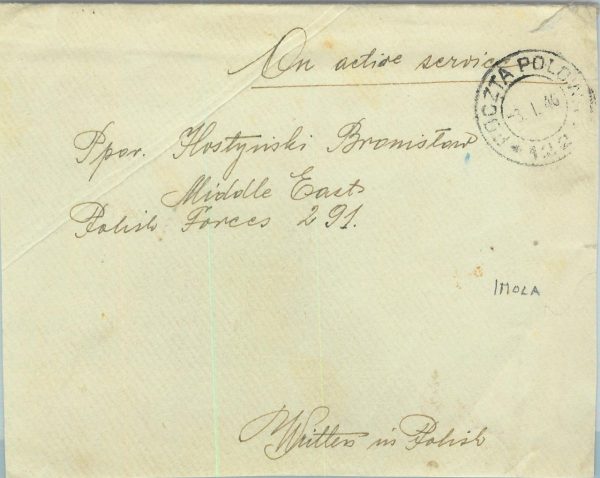 95348 - ITALY  - POSTAL HISTORY - COVER - POLISH TROOPS Anders' Army 1946