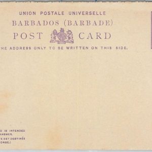 65806 - BARBADOS -   POSTAL STATIONERY DOUBLE CARD # 5 overprinted SPECIMEN