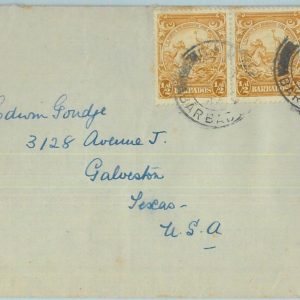 83289 - BARBADOS - POSTAL HISTORY -    Cover  to USA 1940's