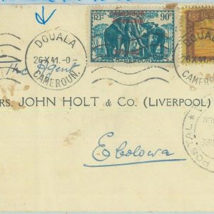 86315 - CAMEROUN Cameroon - Postal History -  COVER from DOULA to EBOLOWA! 1941