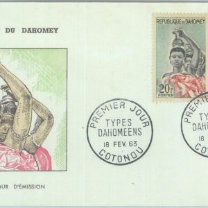 86323 - DAHOMEY  - POSTAL HISTORY -  FDC COVER 1963 - Ethnic types