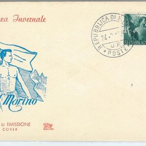 66389 - SAN MARINO - POSTAL HISTORY - FDC COVER 1956 - FLAGS