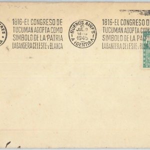 66392 - ARGENTINA - Postal History - SPECIAL POSTMARK on COVER: FLAGS  1945