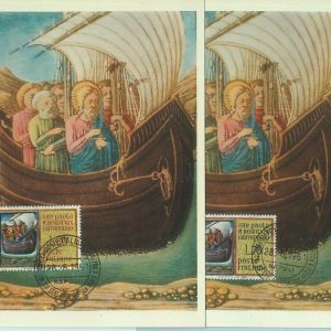 68717 - ITALY - Postal History - Set of 2  MAXIMUM CARD 1961  - ART