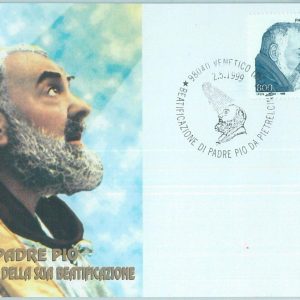 68698 - ITALY - Postal History - MAXIMUM CARD 1999  -  PADRE PIO  Religion