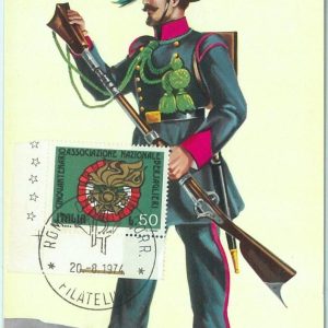 68689 - ITALY - Postal History - MAXIMUM CARD 1974 -  UNIFORMS