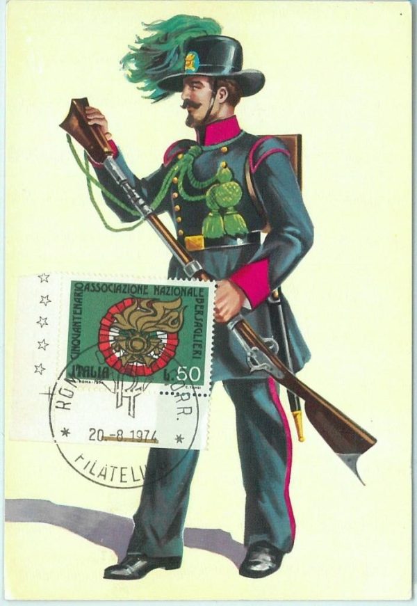 68689 - ITALY - Postal History - MAXIMUM CARD 1974 -  UNIFORMS