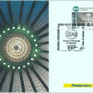 83593 -  ITALY - Postal History - MAXIMUM CARDS - ARCHITECTURE Banking  2015