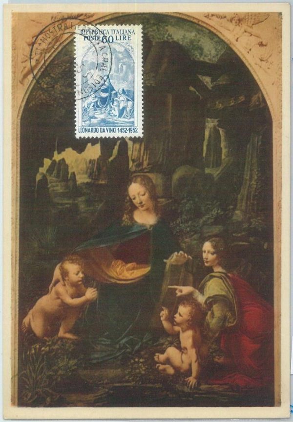 81191 - ITALY - Postal History -  MAXIMUM CARD - LEONARDO da VINCI - art 1953